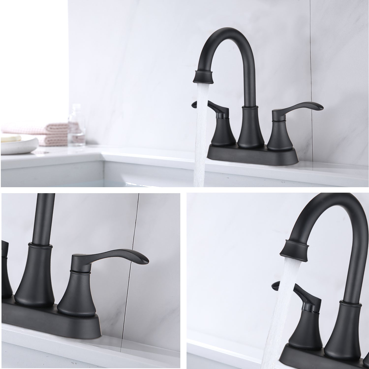 Supfirm 2-handle Lavatory Faucet Bathroom Sink Faucet