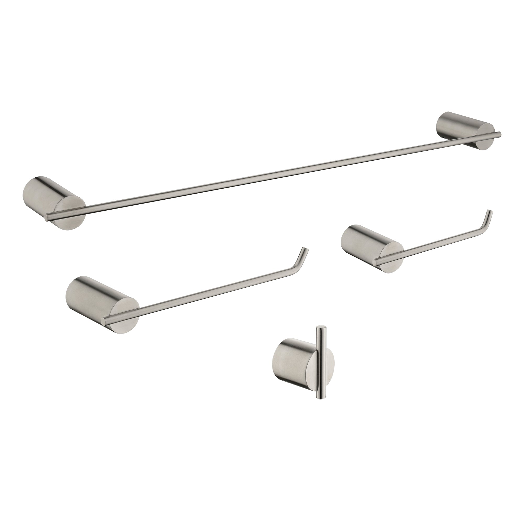 Supfirm 4 Piece Stainless Steel Bathroom Towel Rack Set Wall Mount