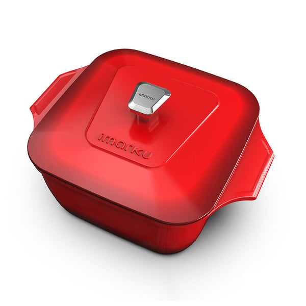 5 qt cast iron enameled dutch oven