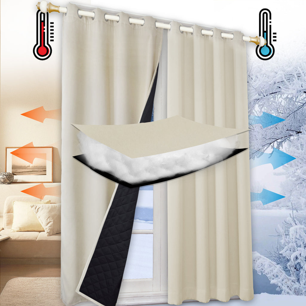 Outdoor Cold Proof Curtains to Reduce Noise Insulation Blackout, Cold Proof Outdoor Curtains
