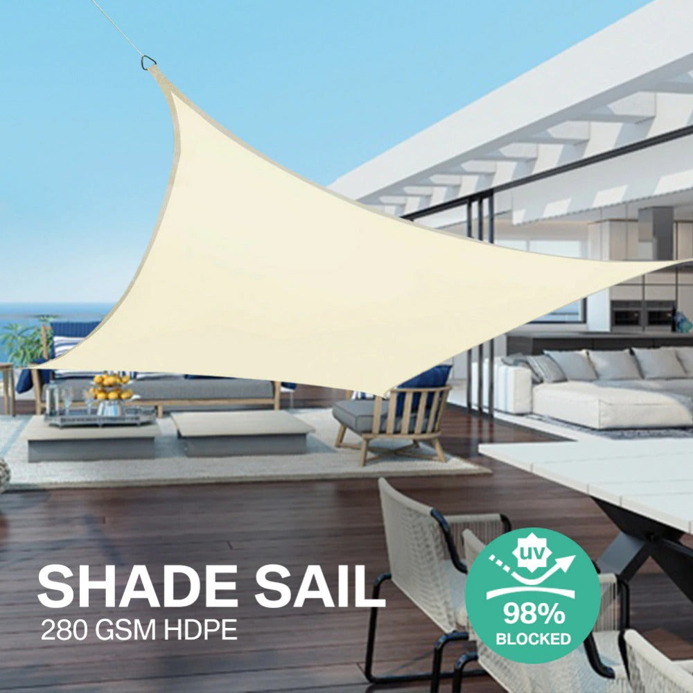 Outdoor Waterproof Anti-UV Shade Sail, Sunscreen Rain Cover, Garden Awning