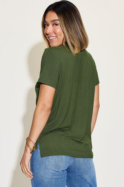 V-Neck High-Low Shirt