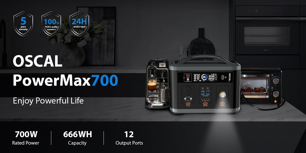 Tragbares Kraftwerk Oscal PowerMax 700