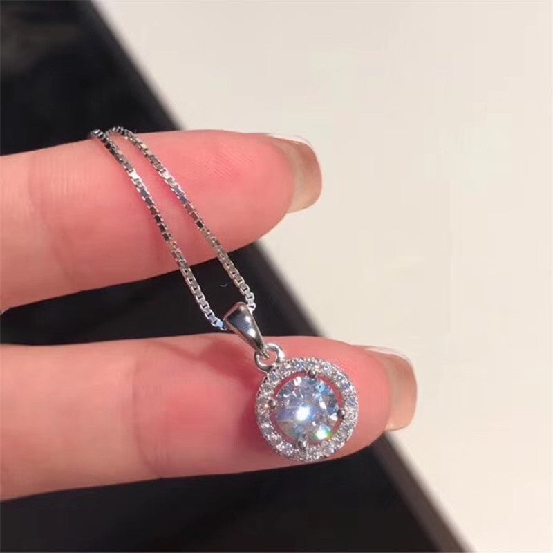 925 Silver Sparkling Diamond Set