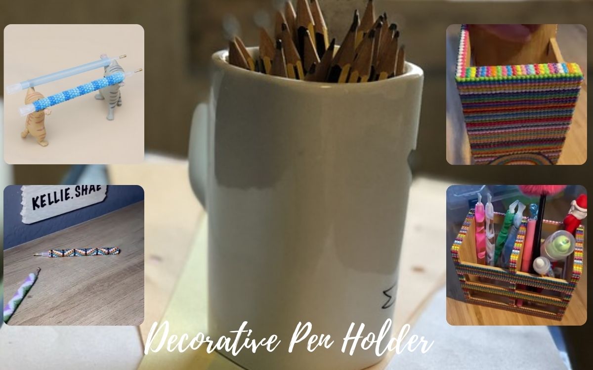 Decorative pen holder