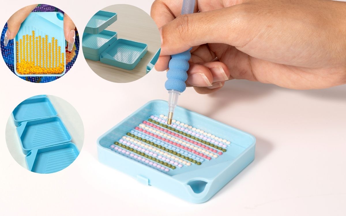 One of the diamond painting tools-tray