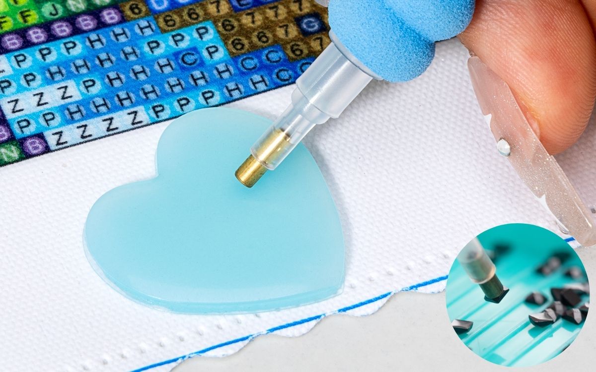 One of the diamond painting tools-wax
