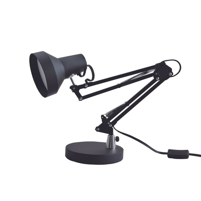 Mainstays LED Swing Arm Architect Desk Lamp, 360 Degree Rotation Angle