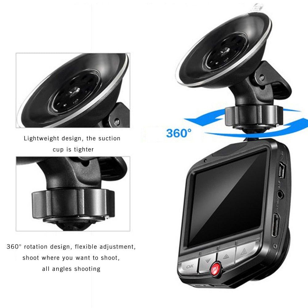 Hd 1080p Lens Car Dvr Front And Rear Camera Video Dash Cam Recorder