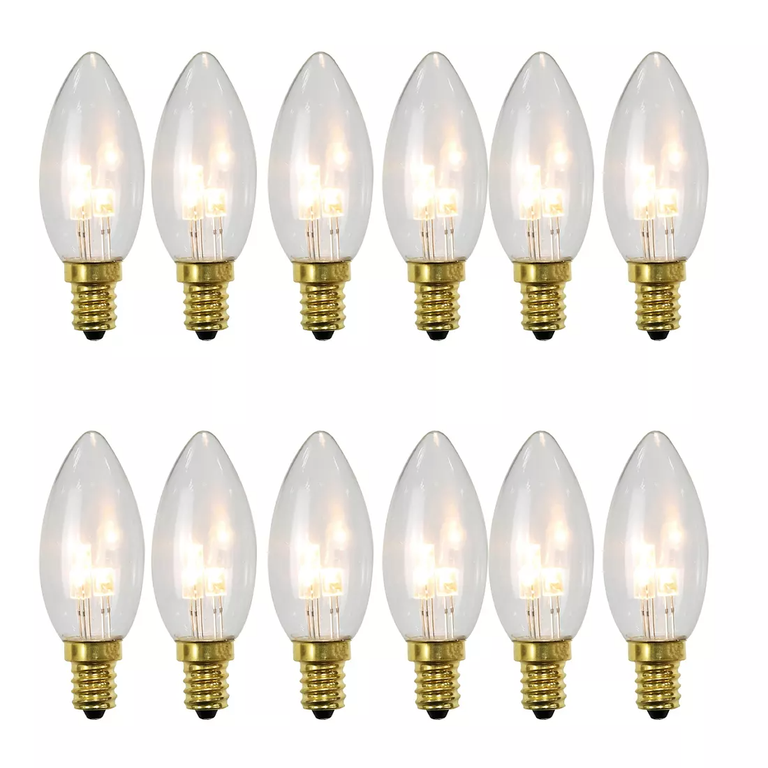 Berkley Jensen LED Candle Lamp Replacement Bulbs, 12 pk.