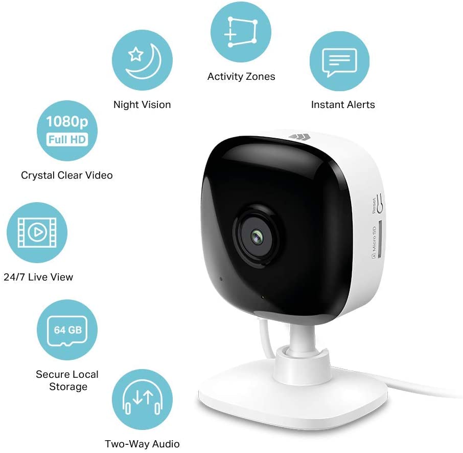 Kasa Smart Security Camera for Baby monitor, 1080p HD Indoor Camera