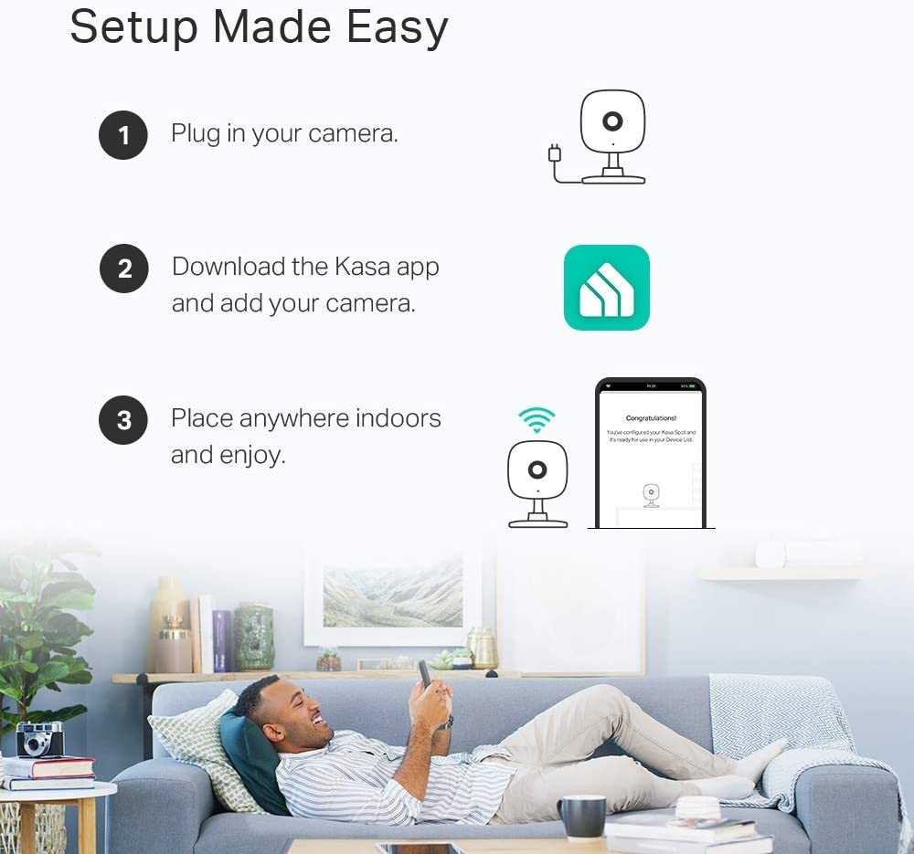 Kasa Smart Security Camera for Baby monitor, 1080p HD Indoor Camera