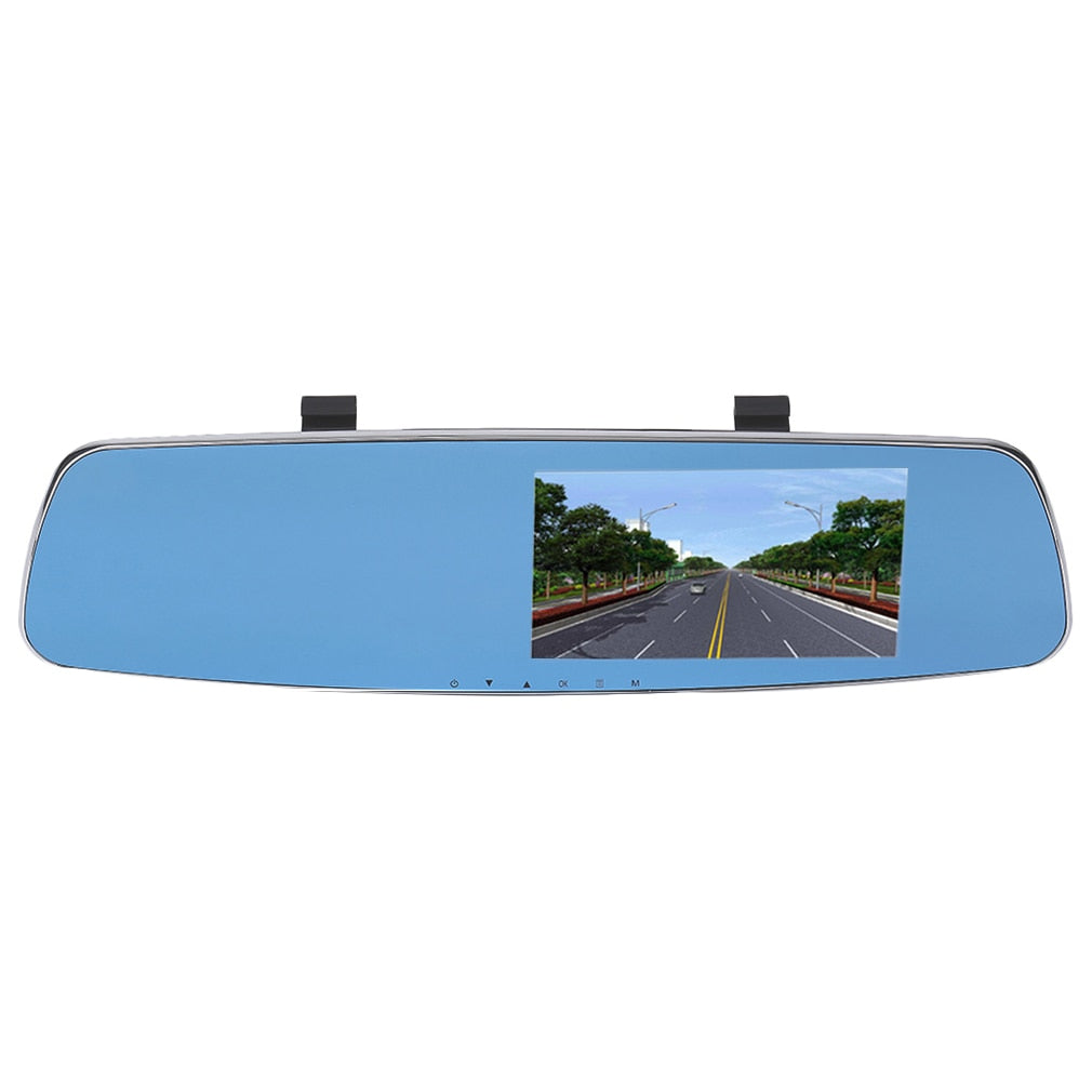 Wide-Angle Car Rearview Recorder Review Mirror DVR Front And Back Recorded Dash Cam