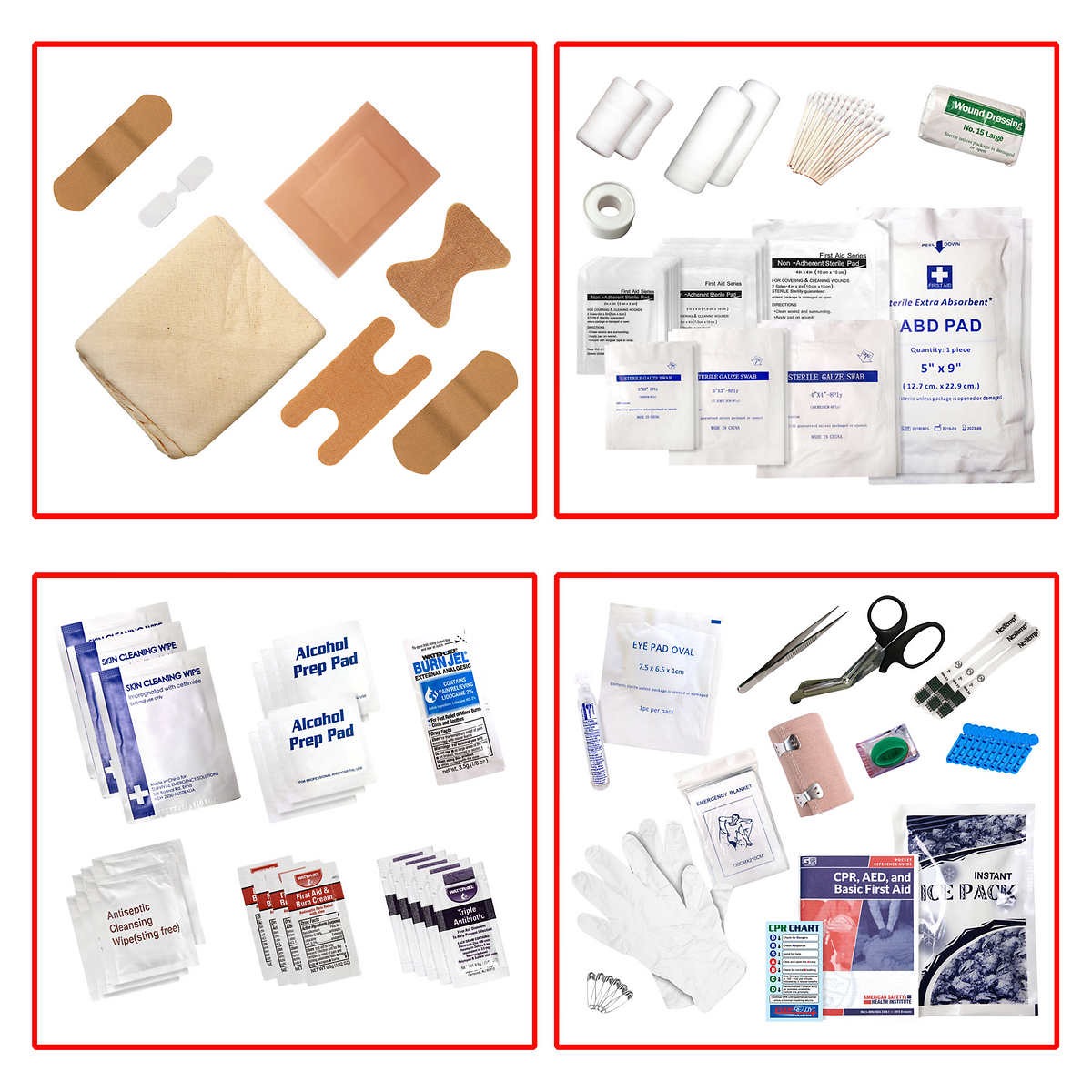 Ever-Ready Industries Outdoor & Workplace First Aid Kit, 211 Pieces