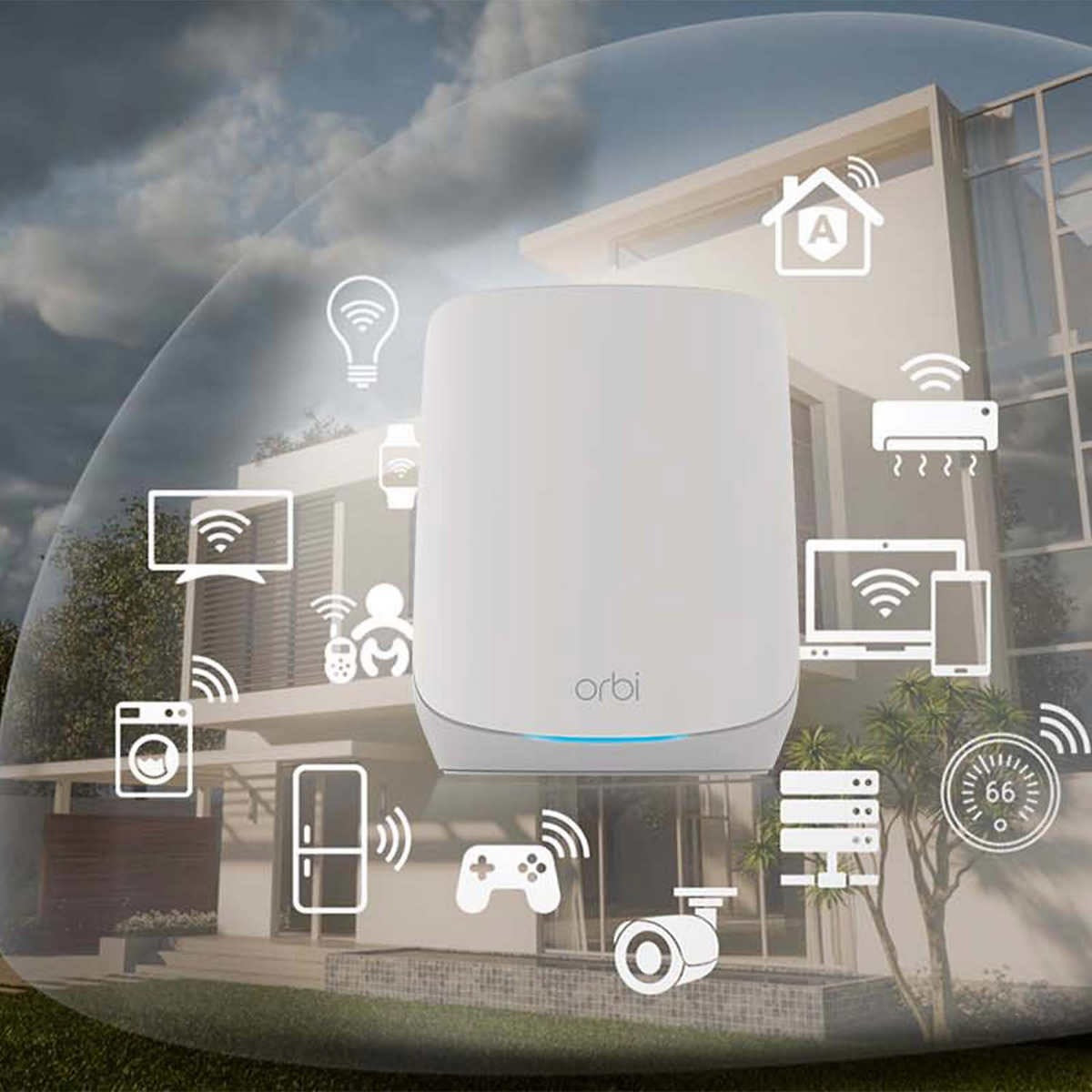 Netgear Orbi AX5400 WiFi 6 Mesh System, Unbeatable WiFi and Internet Security