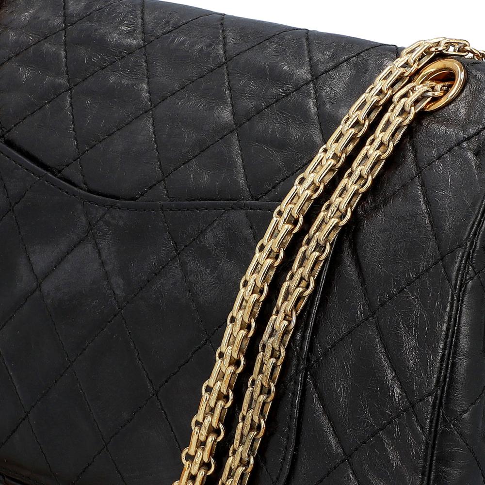 Chanel Black Maxi Reissue 2.55 Shoulder Bag