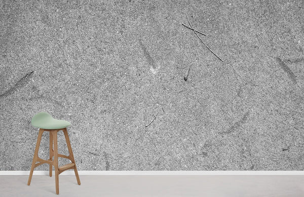 Grey Concrete Wall Mural