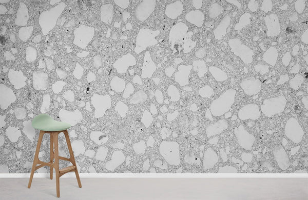 Grey Terrazzo Wallpaper Mural | Ever Wallpaper UK