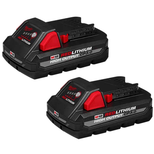 MILWAUKEE M18? REDLITHIUM? HIGH OUTPUT? CP3.0 Battery (2 PACK)