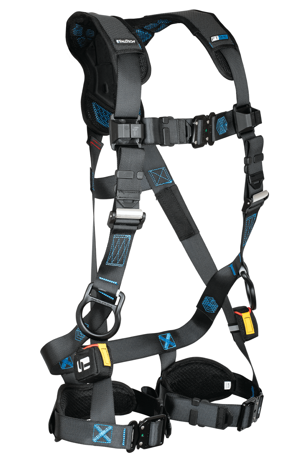 FALLTECH FT-ONE? 3D Standard Non-Belted Full Body Harness, Quick Connect Adjustments