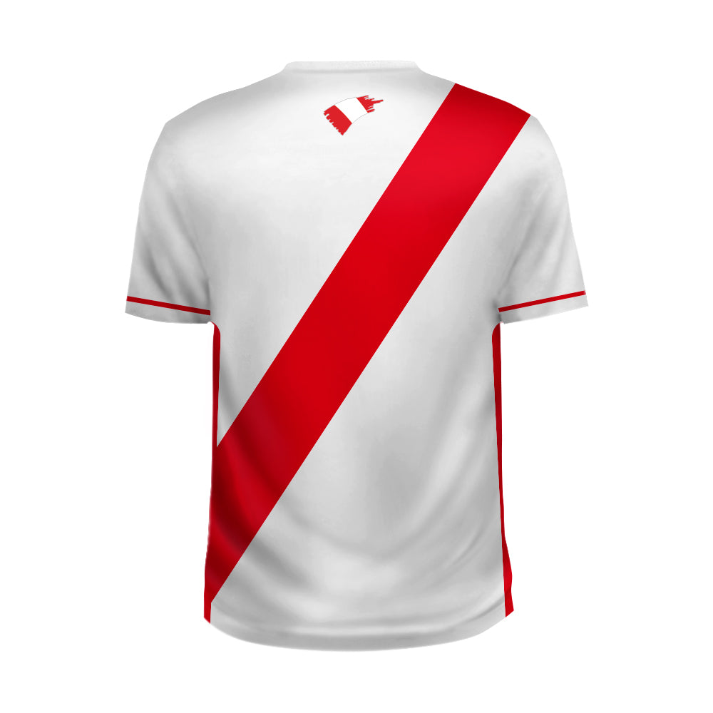 Peru Football Team Fans Home Jersey