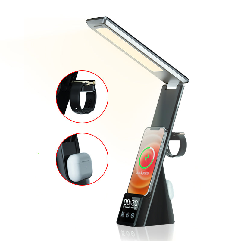 LumiCharge Lumi-Mini - 7-in-1 Multifunctional LED Desk Lamp with Wireless Charger