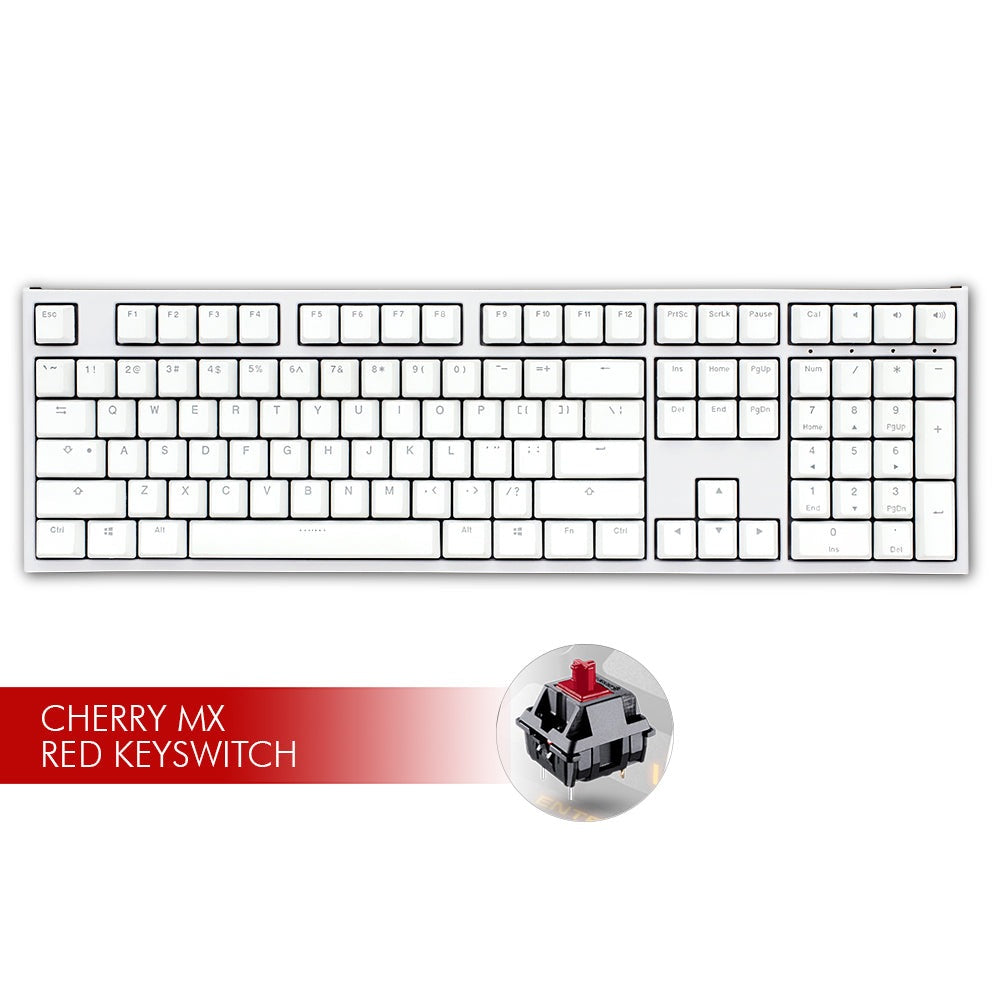 Ducky ONE 2 White LED  - Cherry MX Red