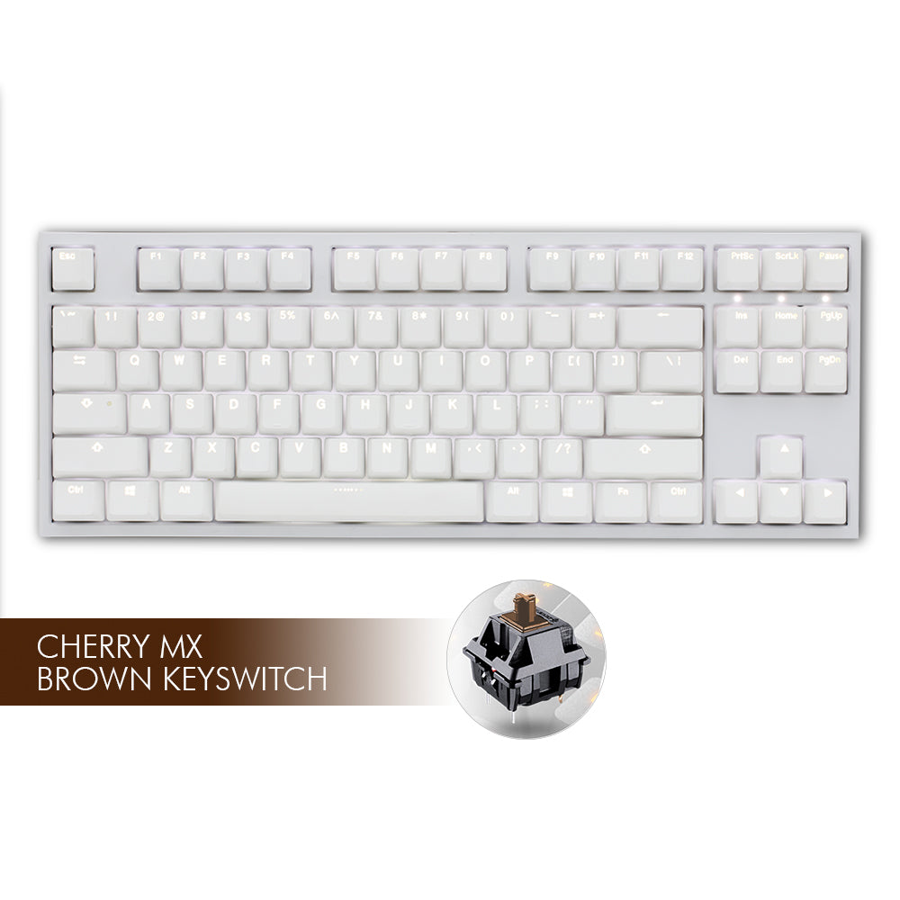 Ducky ONE 2 White LED TKL - Cherry MX Brown