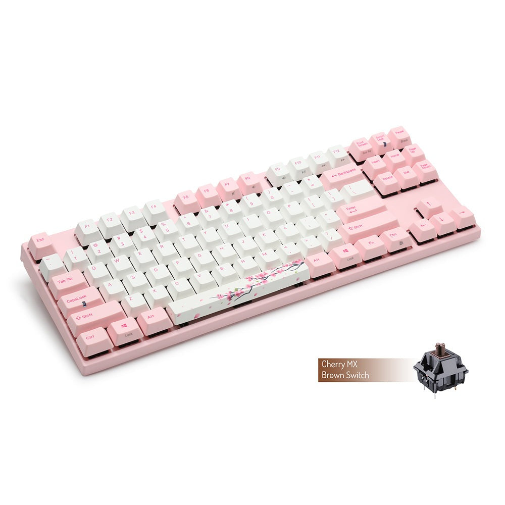 Varmilo Sakura TKL 75% Mechanical Keyboard MX Brown Switch