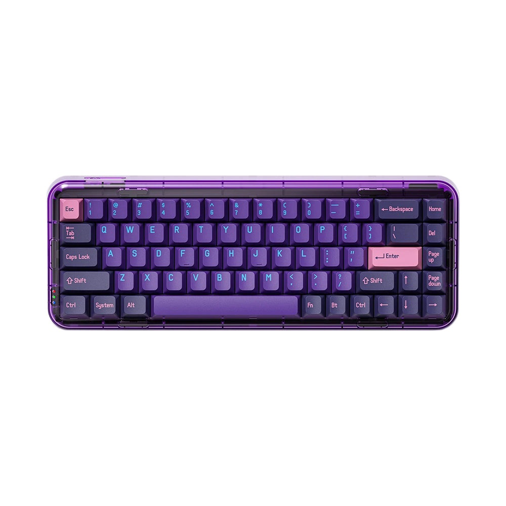 Melgeek Mojo68 Neon Mechanical Keyboard - Gateron Pro Brown Switch