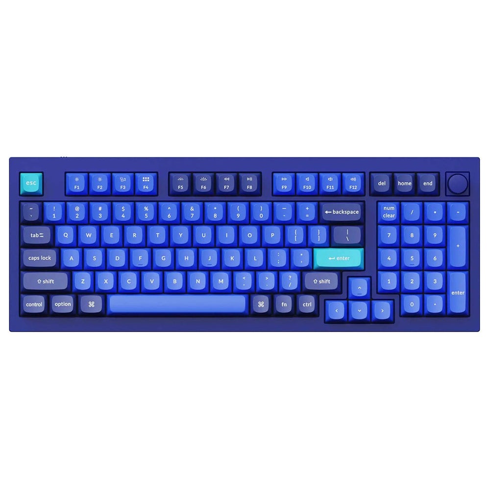 Keychron Q5 Mechanical Keyboard - Blue with Knob Gateron Pro Brown