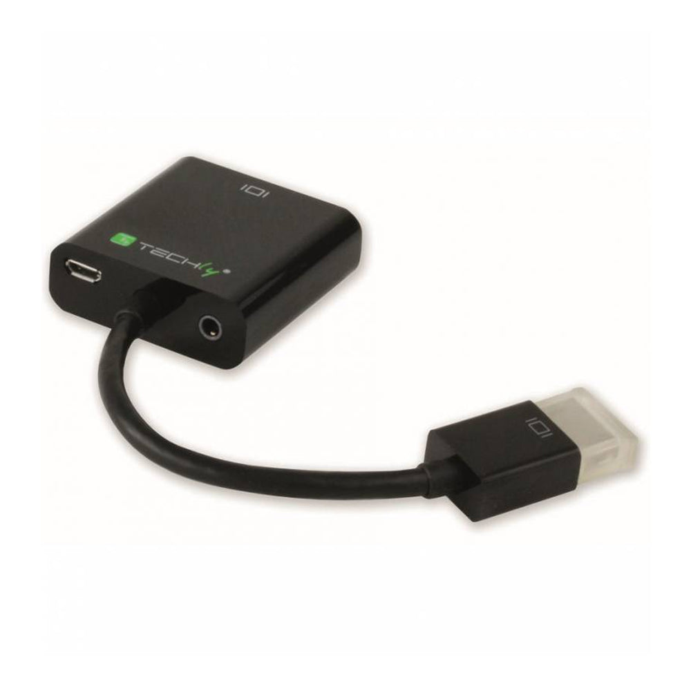 HDMI to VGA Adapter Cable w/Audio by Techly