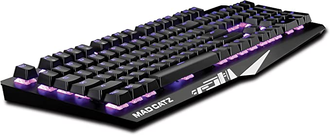 Mad Catz - The Authentic S.T.R.I.K.E. 4 Gaming Keyboard- Black