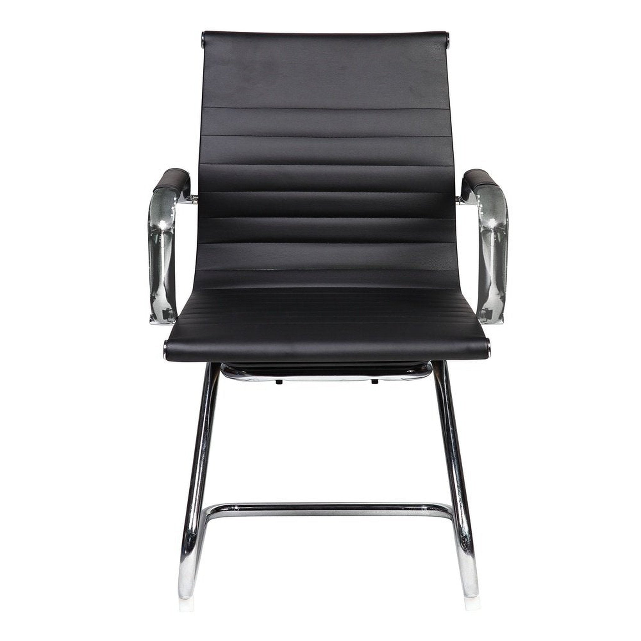 Techni Mobili Modern Visitor Office Chair, Black