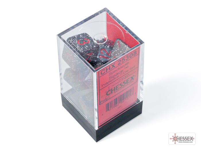 CHX25308 Speckled Space Polyhedral 7-Dice Set