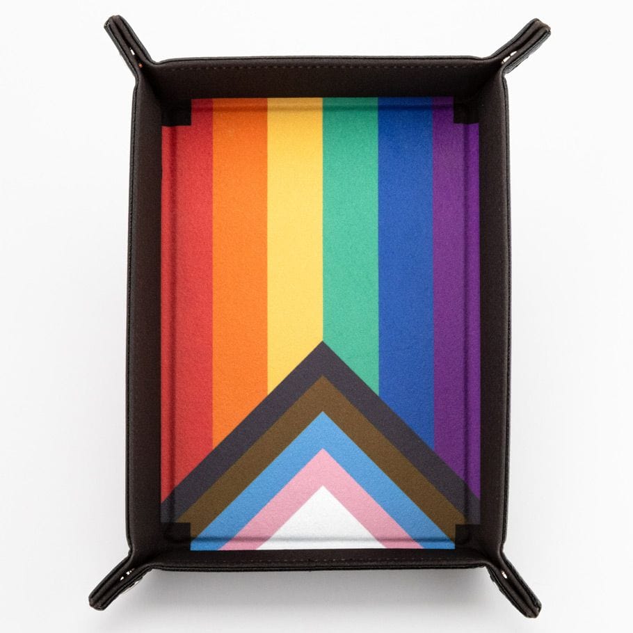 Folding Dice Tray: Fanroll - Pride - Rainbow Flag