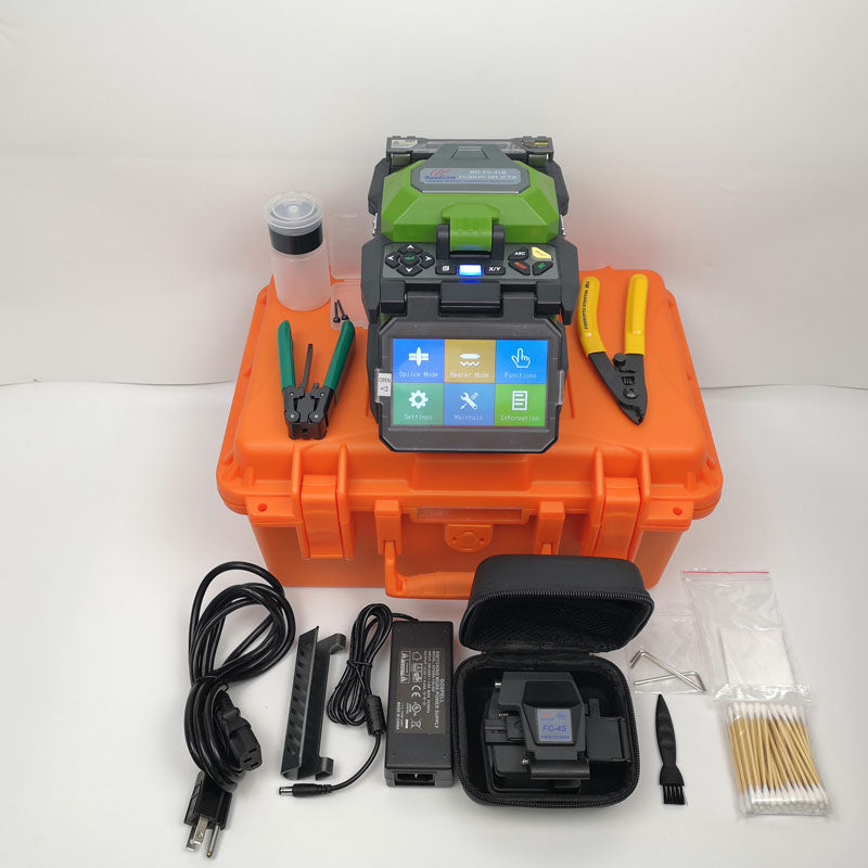 What does a fiber optic splicer do