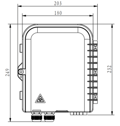 Fiber optic terminal box