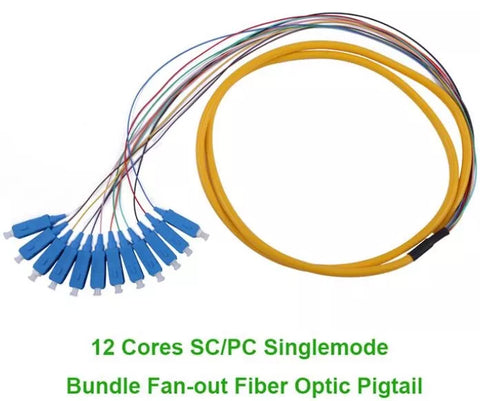 12 Core Fiber Optic Singlemode Pigtail