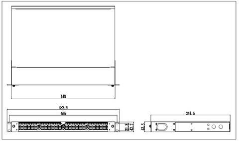 1U High density MPO patch panel