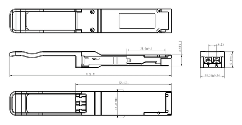 QSFP28 transceiver
