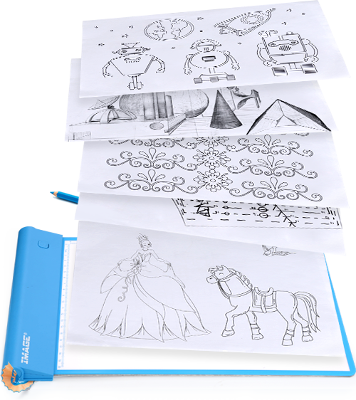 light-up tracing pad for multi-domians