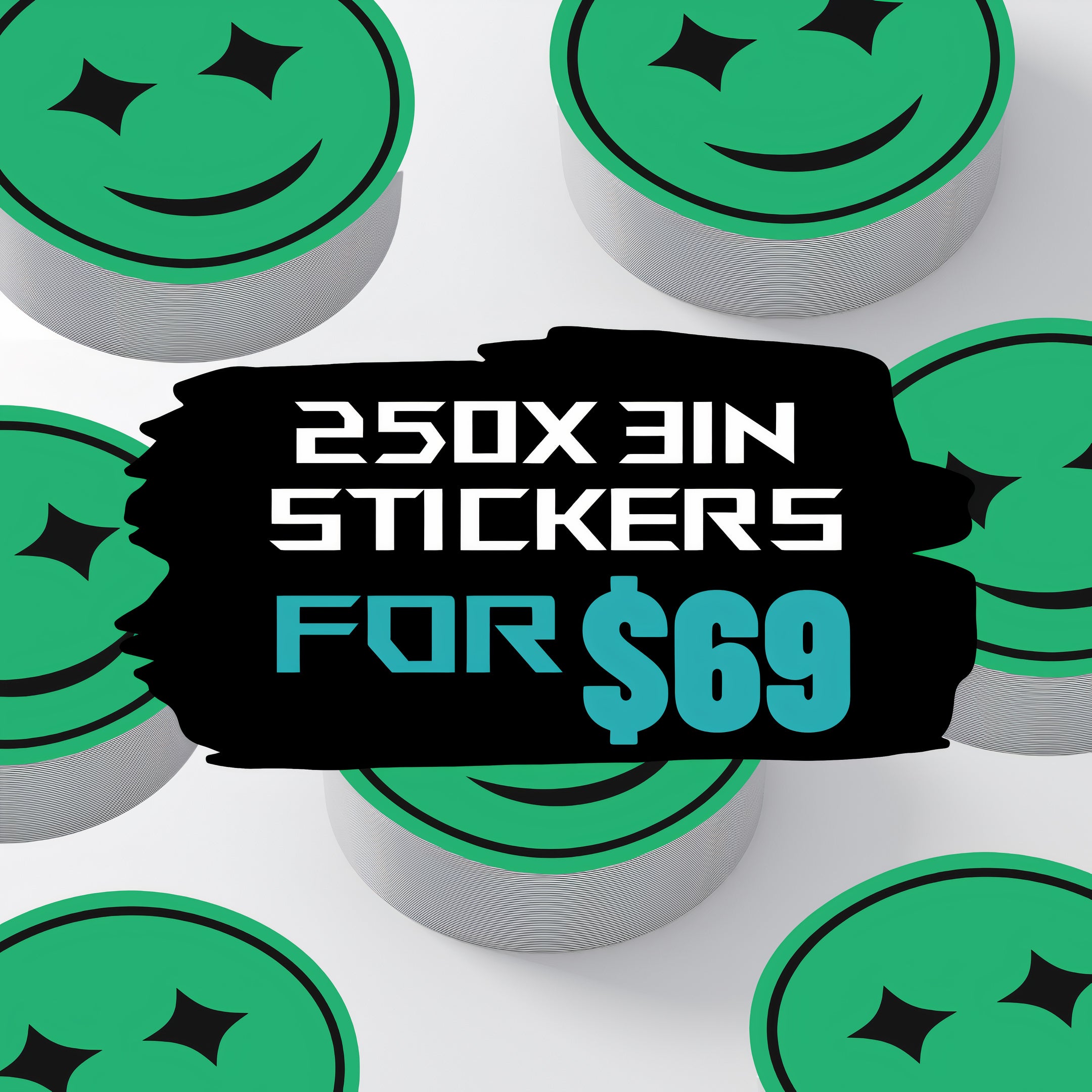 250x Customized Stickers | 3