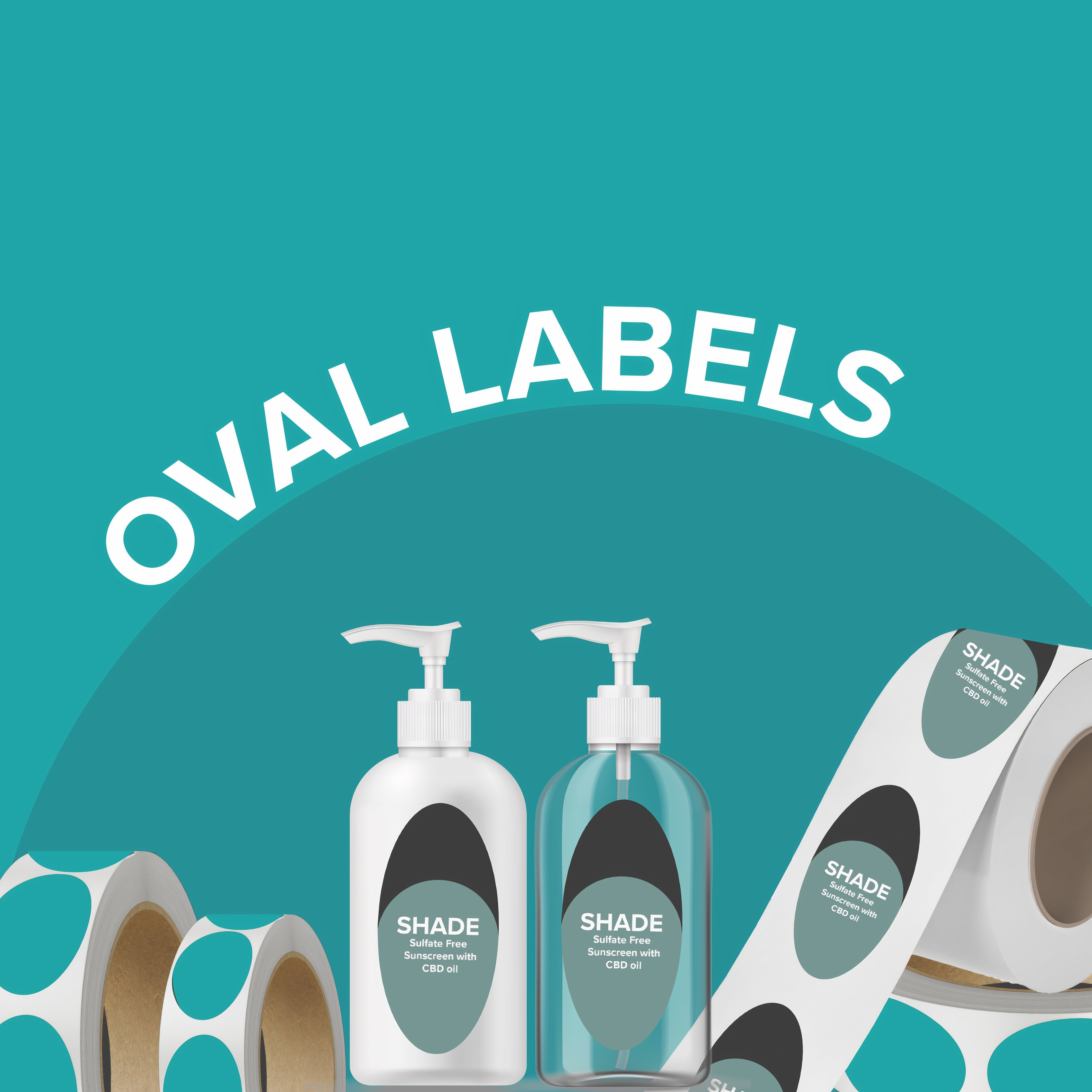 Oval Roll Labels