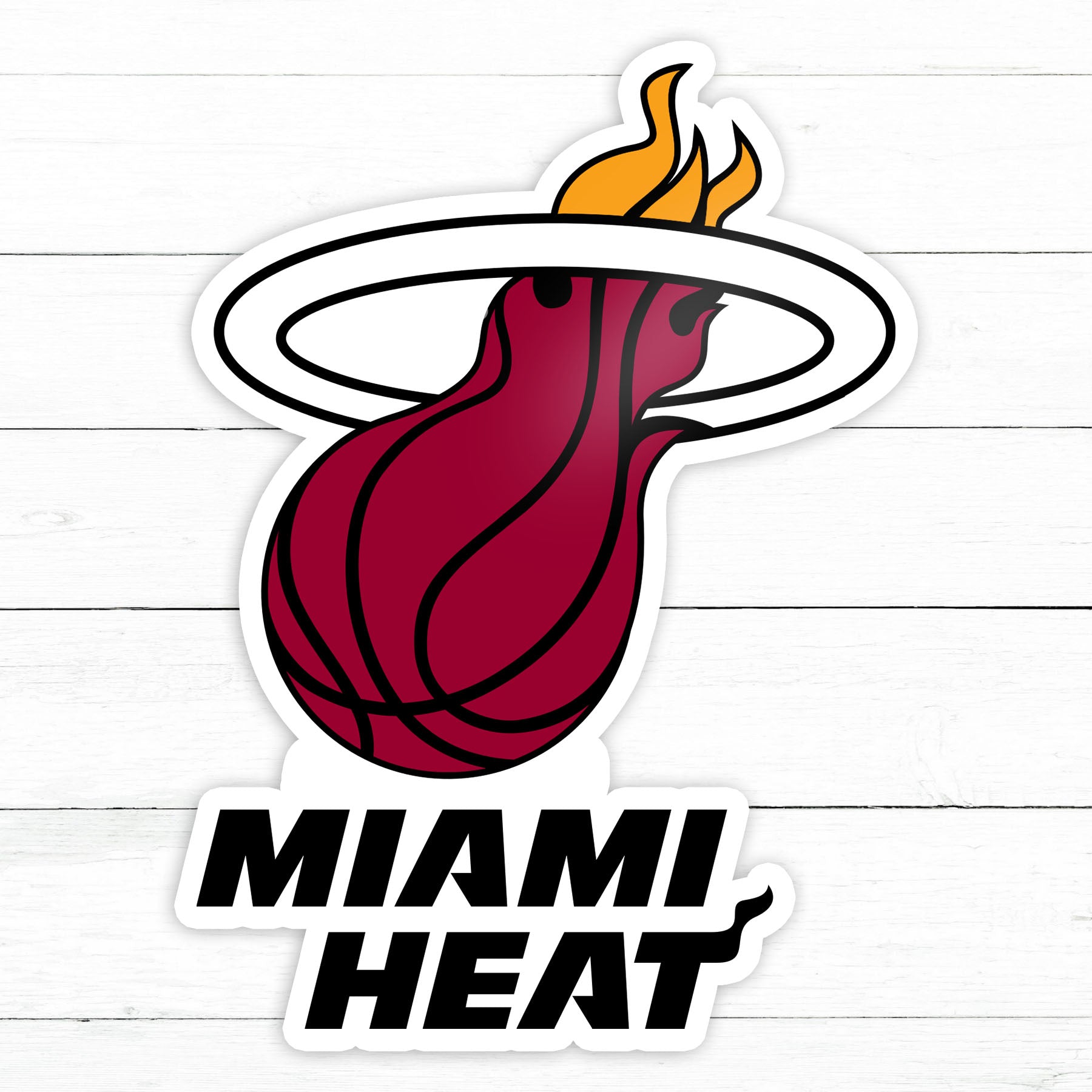 Miami Heat | Waterproof Vinyl Decal | 3in