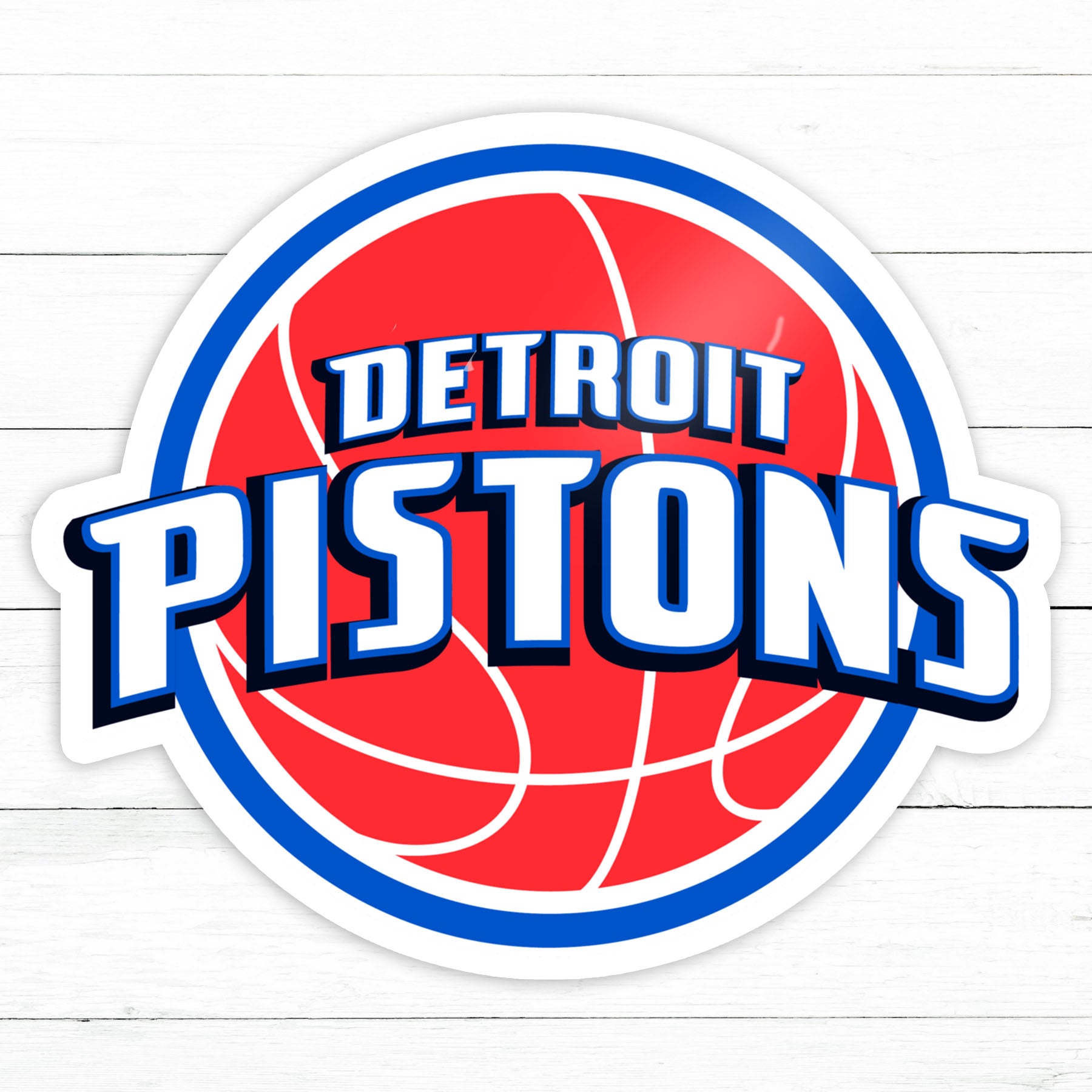 Detroit Pistons | Waterproof Vinyl Decal | 3in