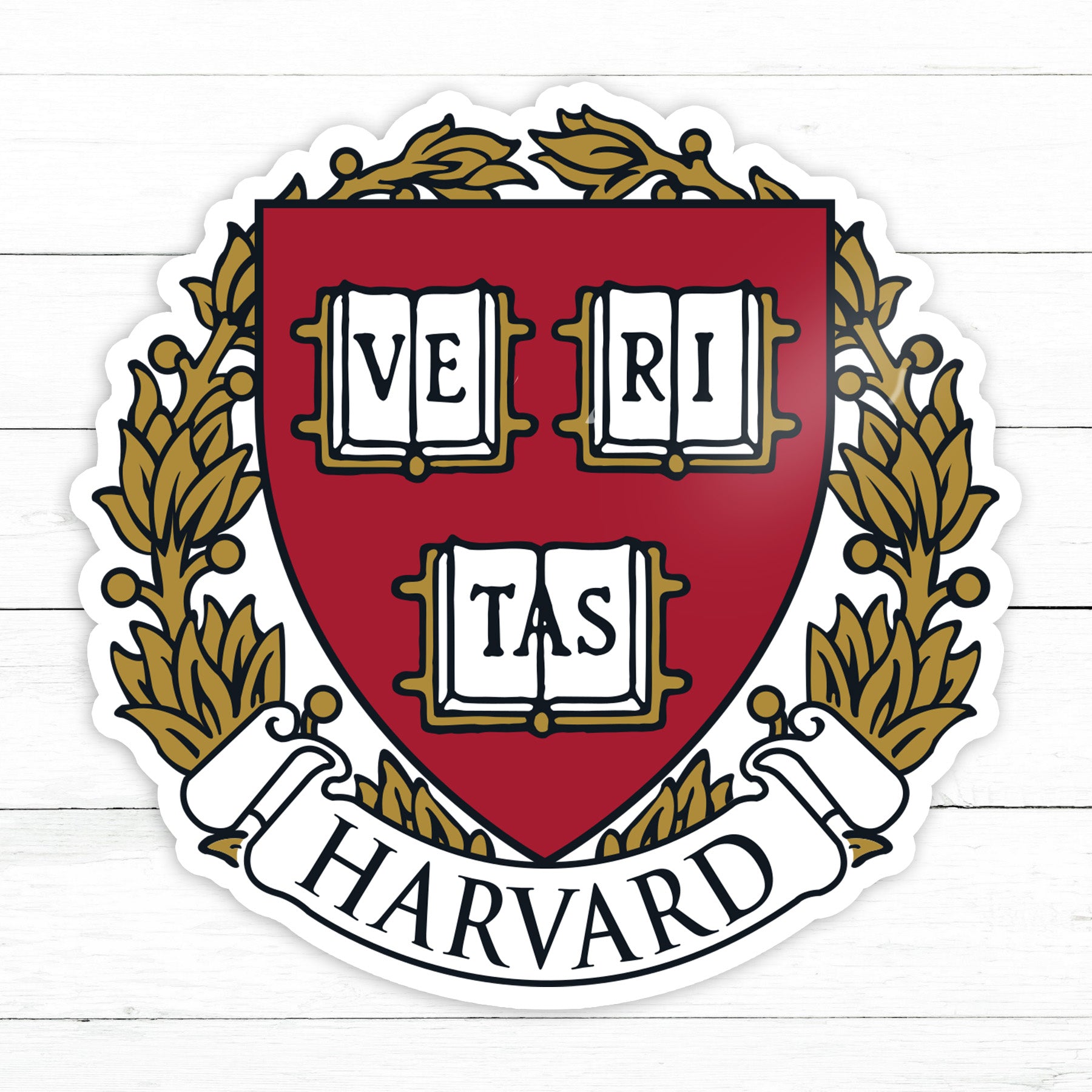 Harvard University Crest Sticker | Waterproof Vinyl Decal | 3in