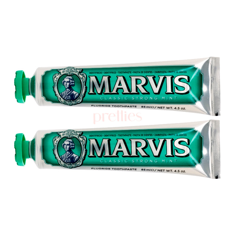 Marvis Classic Strong Mint Toothpaste (Green) 85ml x2pcs (111701)