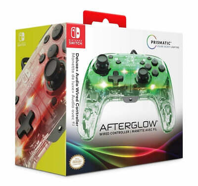 Nintendo Switch Afterglow Deluxe & Audio Wired Controller CLEAR ONLY -NO ILLUMIN