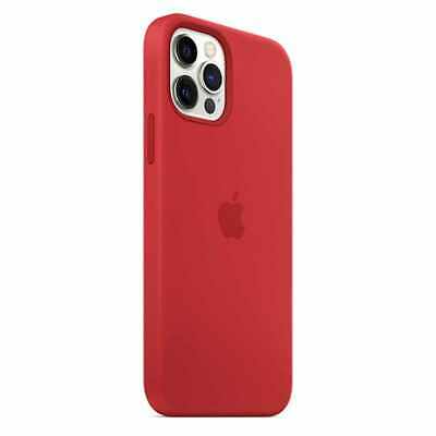 Apple MHLF3ZM/A Silicone Case with MagSafe for iPhone 12 Pro Max, Red